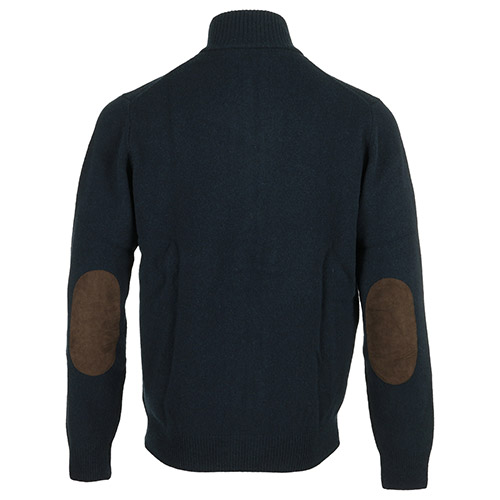 Barbour Patch Zip Through Knitted Jumper
