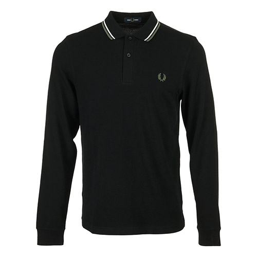 Fred Perry Twin Tipped Shirt Long Sleeves - Noir