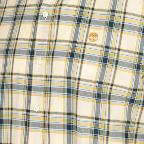 Timberland Stretch Poplin Check Shirt Angora Yd