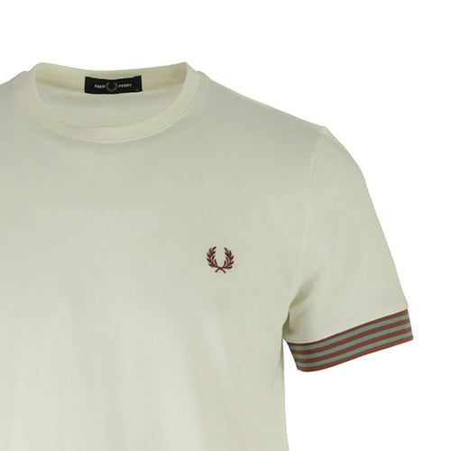 Fred Perry Striped Cuff T-Shirt