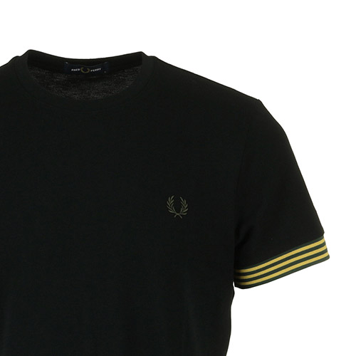 Fred Perry Striped Cuff T-Shirt