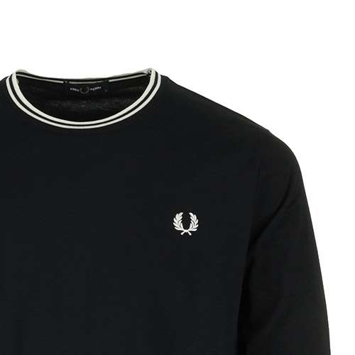 Fred Perry Long Sleeve Twin Tipped Tee Shirt