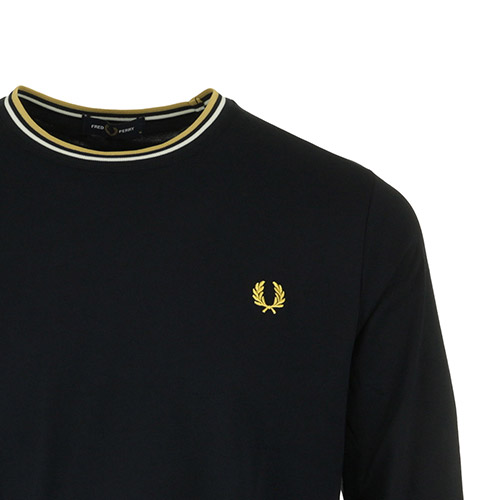 Fred Perry Long Sleeve Twin Tipped Tee Shirt