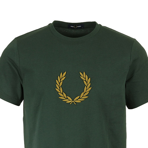 Fred Perry Textured Laurel Wreath Tee Shirt