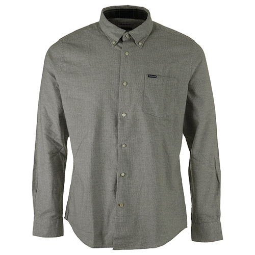 Barbour Turner Tailored Houndstooth Shirt - Vert olive