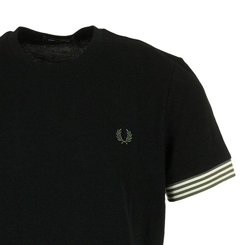 Fred Perry Striped Cuff T-Shirt