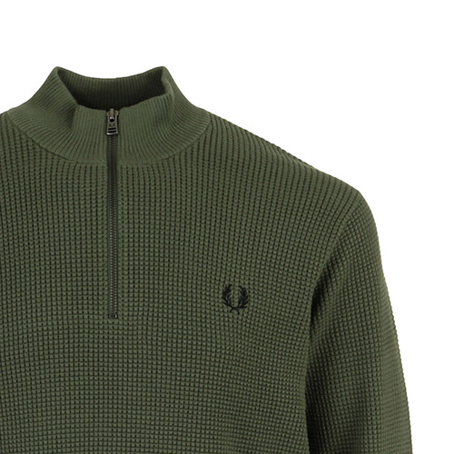 Fred Perry Waffle Stitch Half ZipJumper