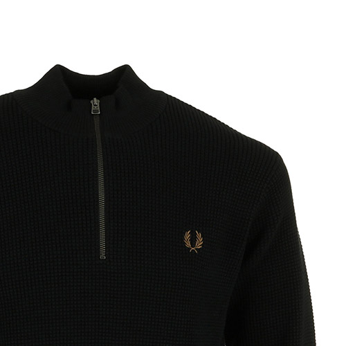 Fred Perry Waffle Stitch Half ZipJumper