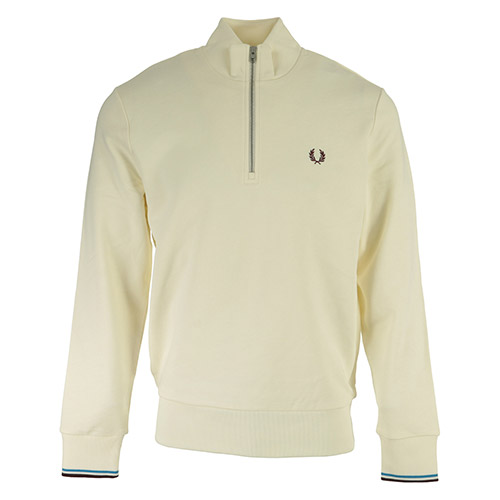 Fred Perry Half Zip - Ecru