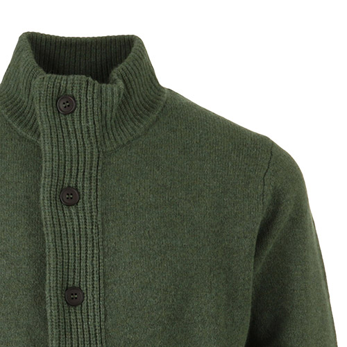 Barbour Patch Zip Through Knitted Jumper