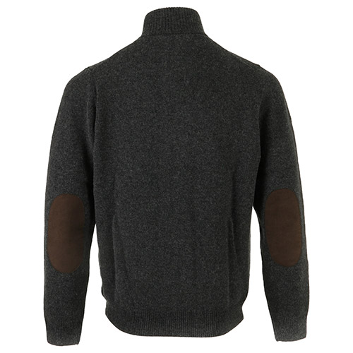 Barbour Patch Zip Through Knitted Jumper
