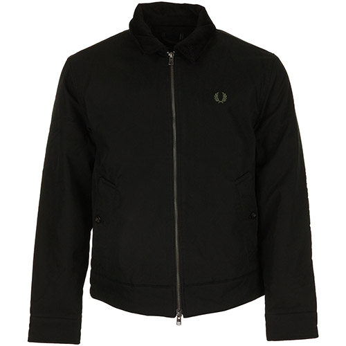 Fred Perry Cotton Caban Jacket - Noir