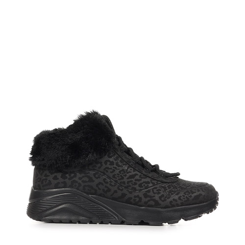 Skechers Cozy Leopard - Noir
