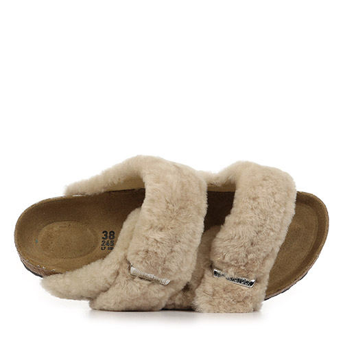 Birkenstock Arizona Shearling Rivet Logo