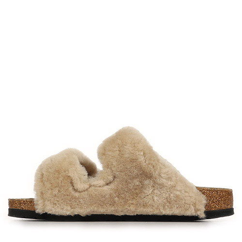 Birkenstock Arizona Shearling Rivet Logo