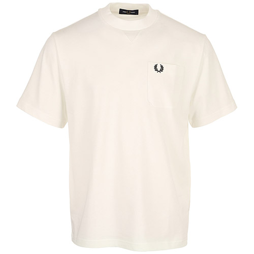 Fred Perry Pocket Detail Tee Shirt - Blanc