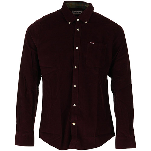 Barbour Ramsey Tailored Shirt - Bordeaux