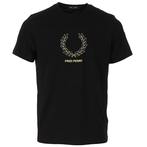 Fred Perry Outline Laurel Wreath - Noir