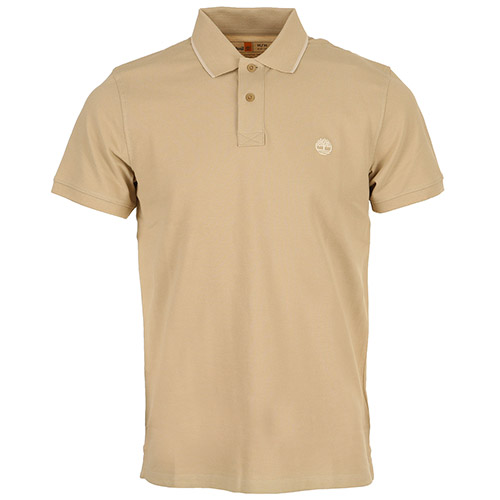 Timberland Printed Neck Short Slee - Marron