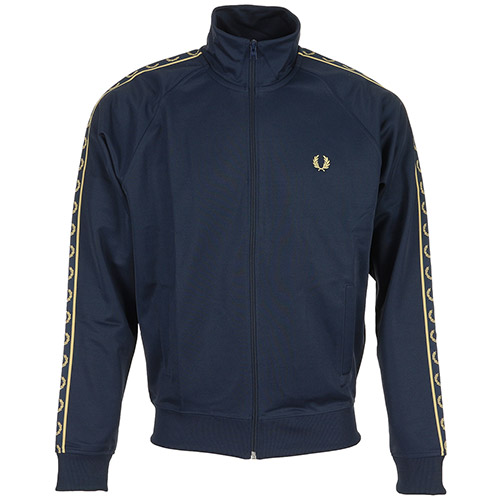 Fred Perry Contrast Tape Track Jacket - Bleu