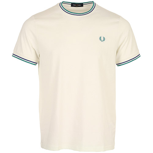 Fred Perry Twin Tipped T-Shirt - Blanc