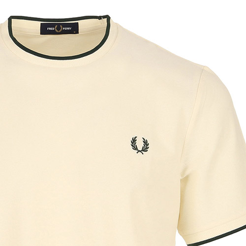 Fred Perry Trim Detail Crepe Pique Tshirt