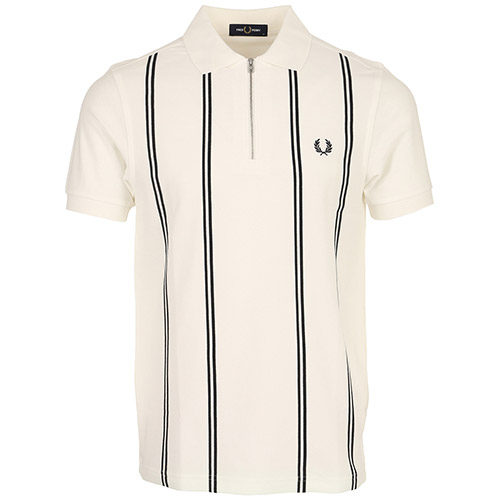 Vertical Stripe Polo Shirt