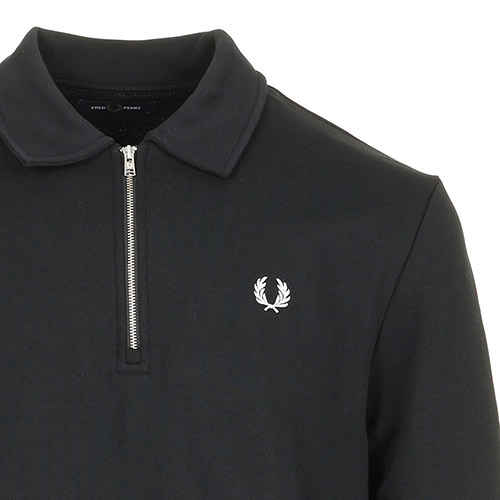 Fred Perry Half Zip Collared Sweatshirt