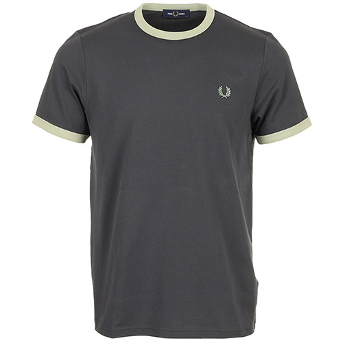 Fred Perry Ringer T-Shirt - Gris