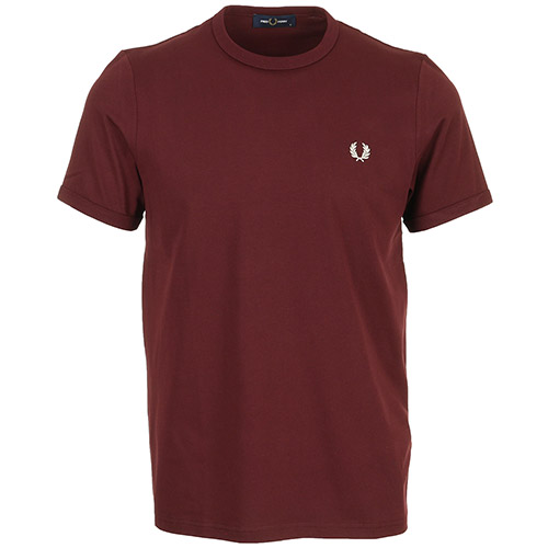 Fred Perry Ringer T-Shirt - Bordeaux