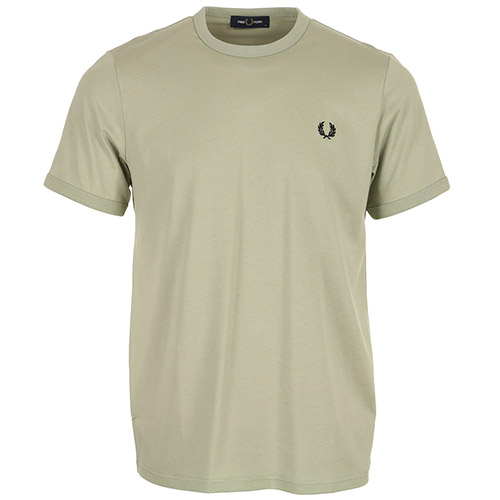 Fred Perry Ringer T-Shirt - Vert