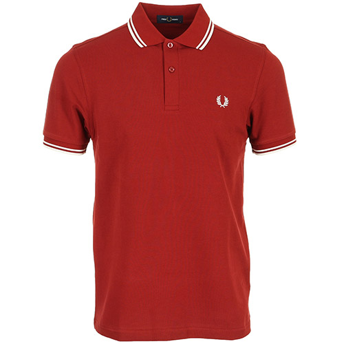 Fred Perry Twin Tipped Fred Perry Shirt - Rouge