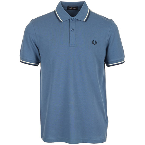 Fred Perry Twin Tipped Fred Perry Shirt - Bleu clair