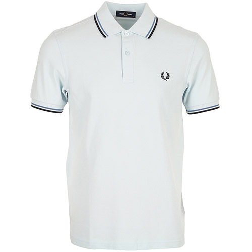 Fred Perry Twin Tipped Fred Perry Shirt - Bleu clair