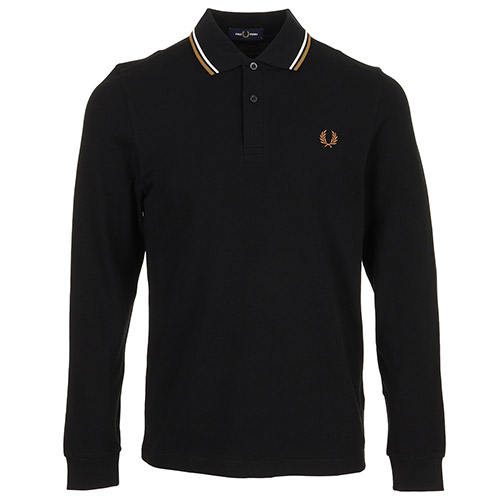 Fred Perry Twin Tipped Long Sleeve - Noir