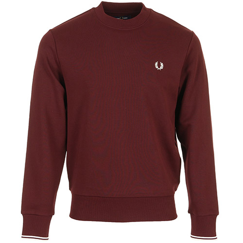 Fred Perry Crew Neck Sweatshirt - Bordeaux