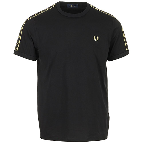 Fred Perry Contrast Tape Ringer - Noir