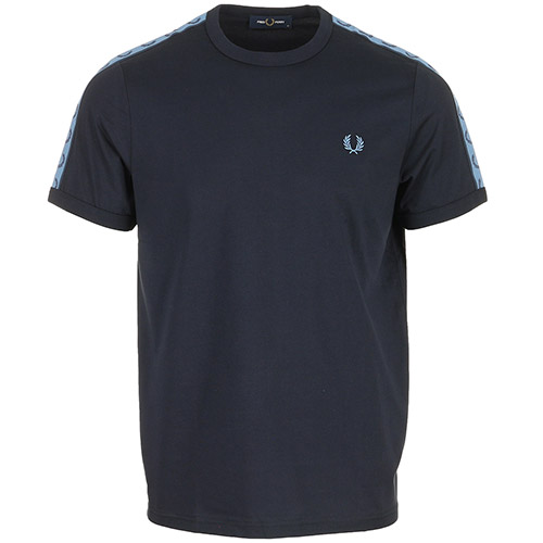 Fred Perry Contrast Tape Ringer - Bleu marine