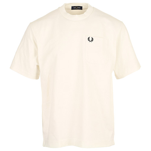Fred Perry Relaxed Pocket Tee Shirt - Blanc
