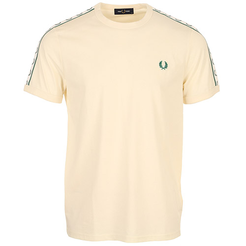 Fred Perry Contrast Tape Ringer - Ecru