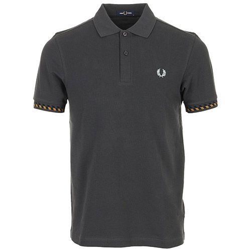 Jacquard Cuff Fred Perry Shirt