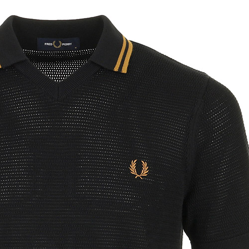 Fred Perry Pointelle Knitted Shirt
