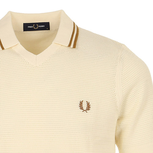 Fred Perry Pointelle Knitted Shirt