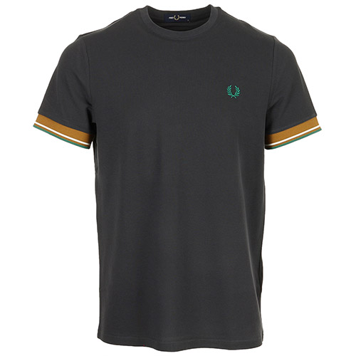 Fred Perry Twin Tipped Cuff T-Shirt - Gris