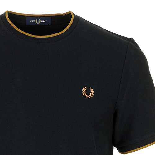 Fred Perry Trim Detail Crepe Pique T-Shirt
