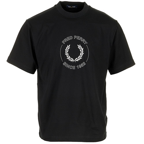 Fred Perry Circle Graphic T-Shirt - Noir