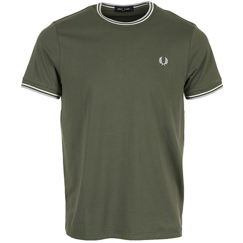 Fred Perry Twin Tipped T-Shirt - Vert olive