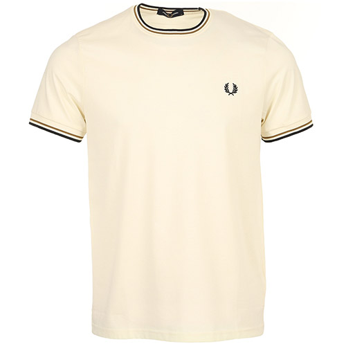 Fred Perry Twin Tipped T-Shirt - Ecru