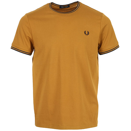 Fred Perry Twin Tipped T-Shirt - Marron