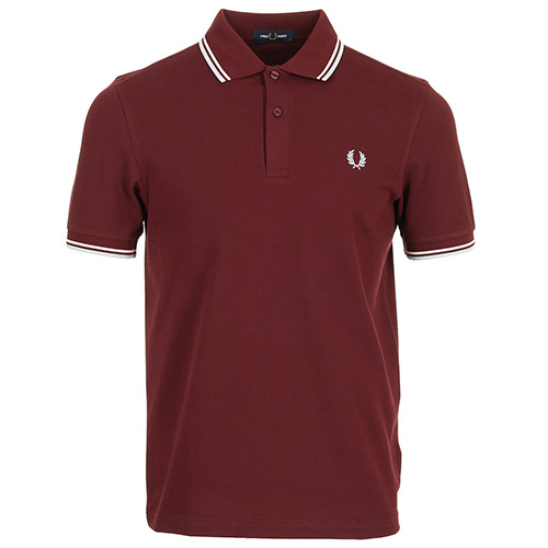 Fred Perry The Twin Tipped Shirt - Bordeaux